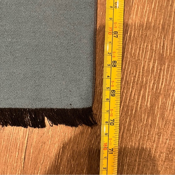 Chelsey by JOSEPH Striped Scarf 100% Silk, Beautiful, Mint! 12x70 - Picture 6 of 6